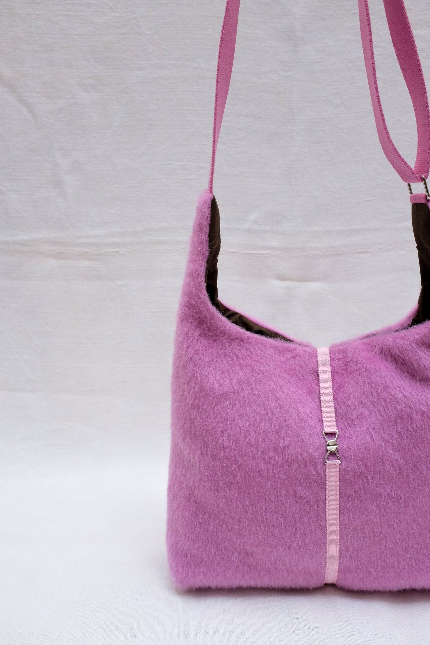 Fourrure synthétique rose