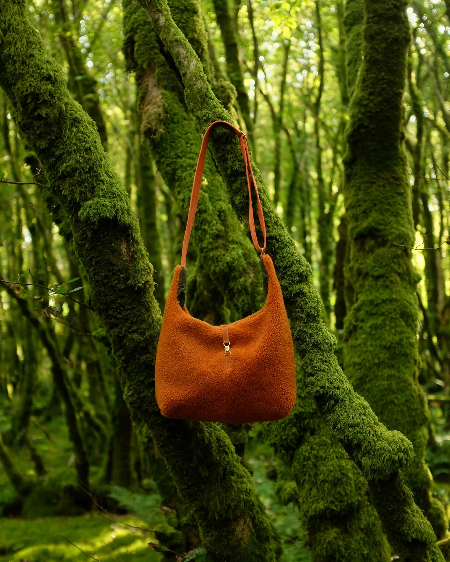 Mini peau lainée orange