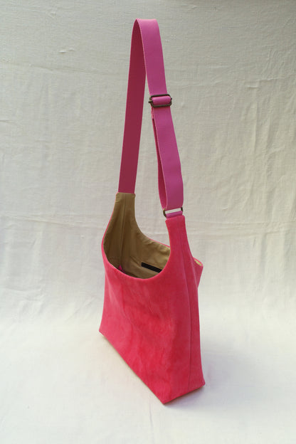 Cuir retourné rose