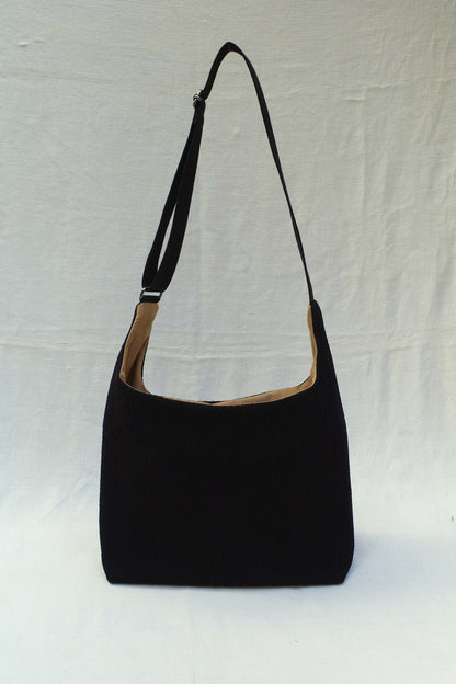 Sac noir cloqué