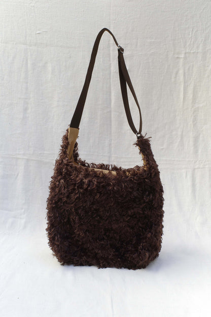 Fausse fourrure marron